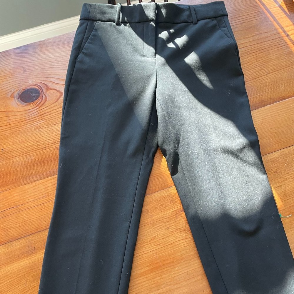 J Crew Black Cameron Cropped Dress Pants